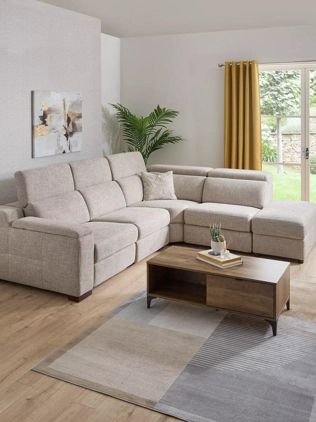 Dexter Fabric Corner Sofa