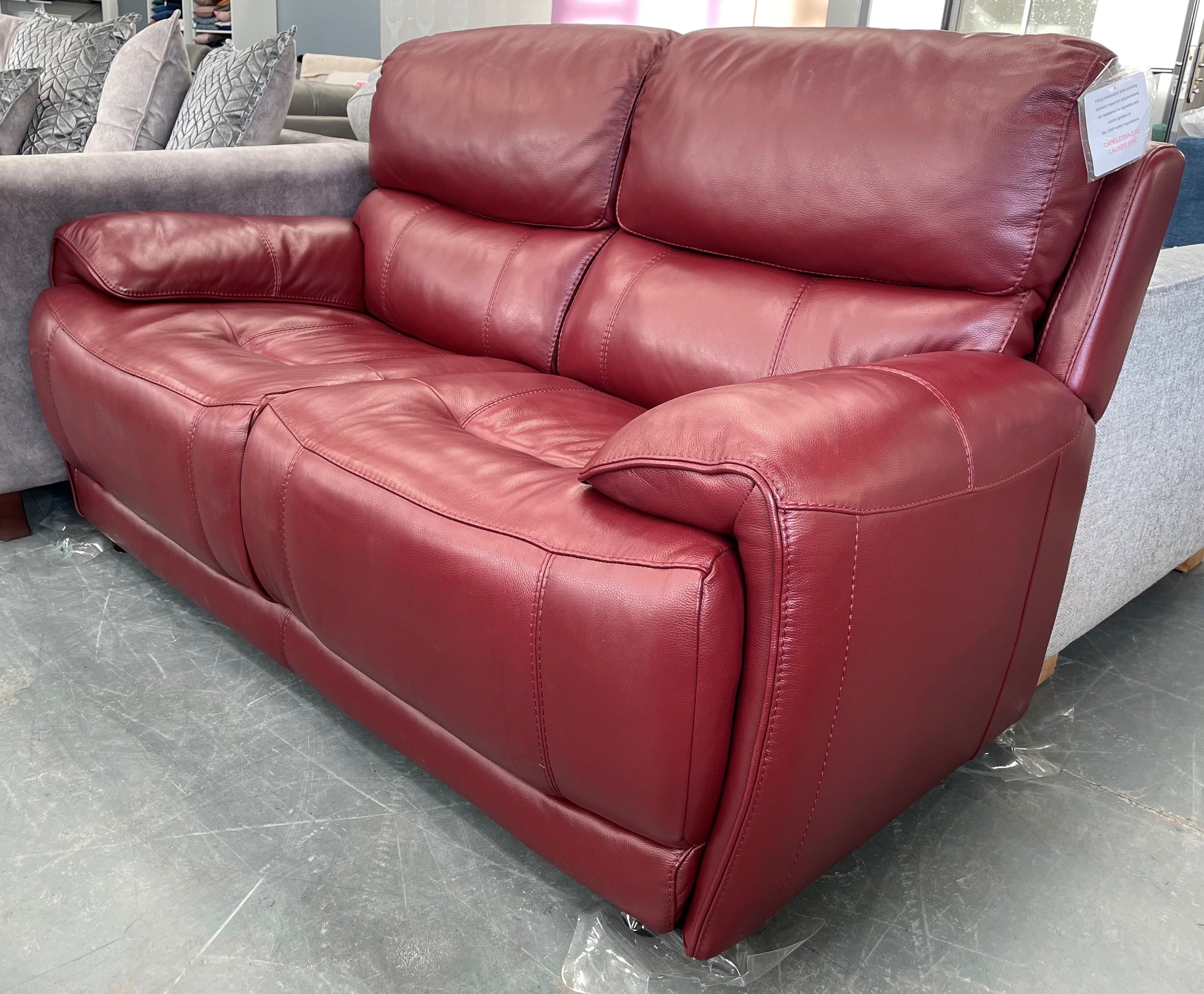 Link 2 Seater In Wine Sofa Clearance